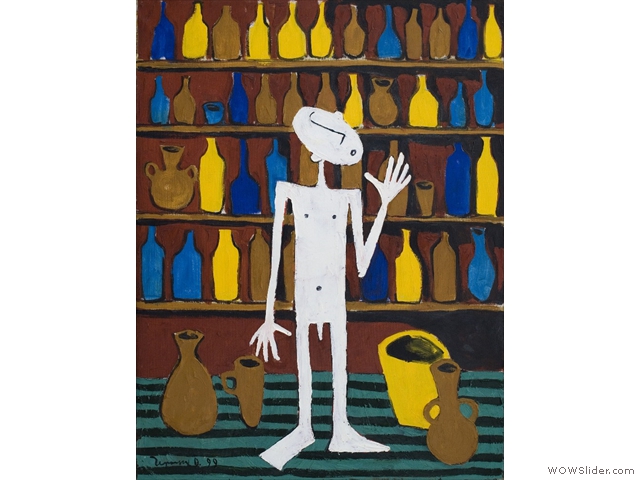 18. Wine salesman. 1999. Oil, canvas. 65x50