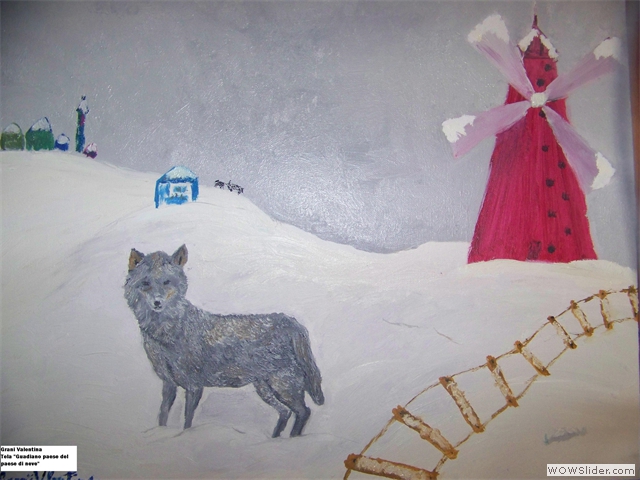 GRANI_VALENTINA,Il guardiano del paese di neve,50x40,2011,oliosutela